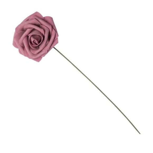 50 count | Mauve Dusty Pink Roses Flowers Wedding Bouquet Centerpiece - Picture 2 of 3